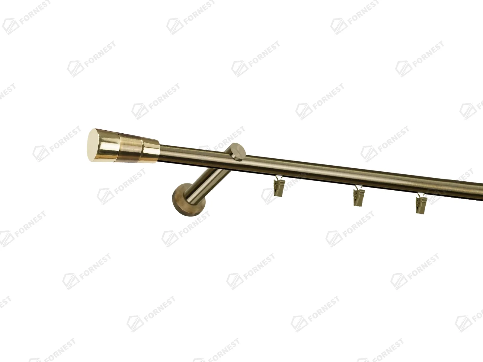 Garniža 19mm - drážková tyč - 1rad - VOLEO - antik