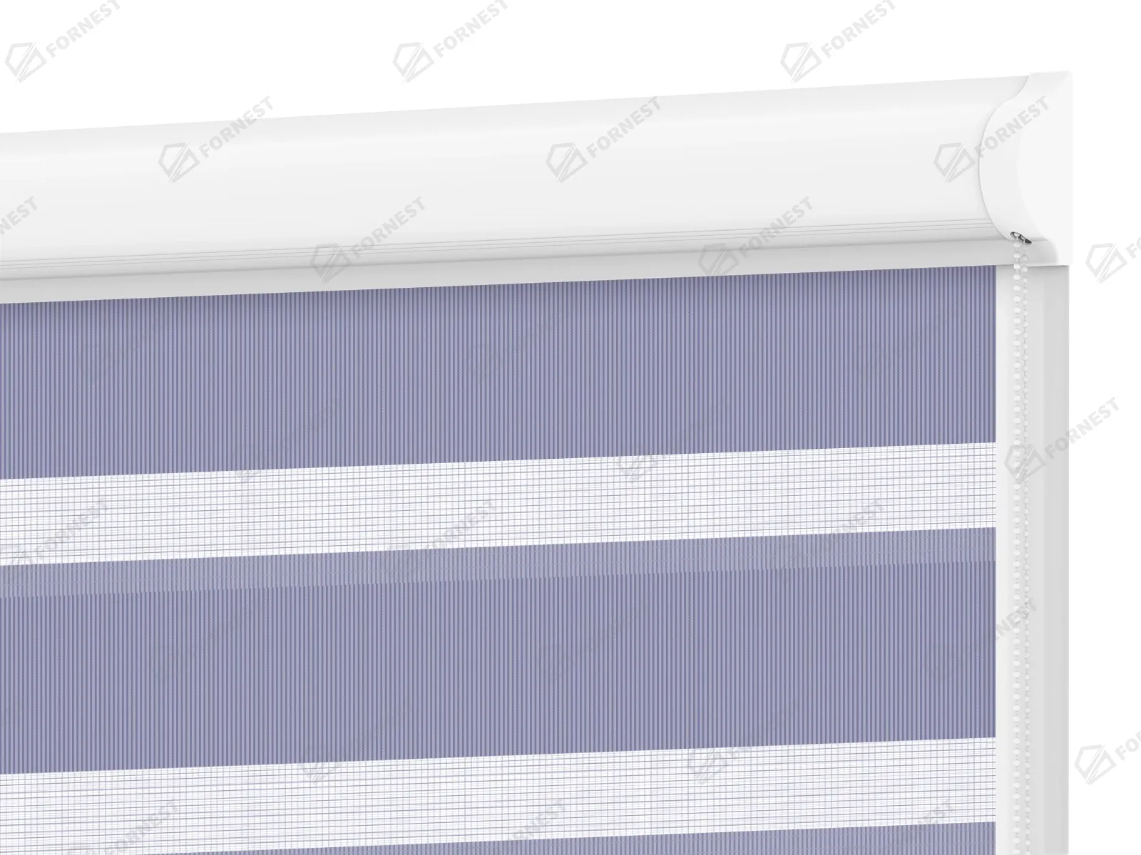 Roleta SWING LITE - deň a noc - látka Bahama 1808 - modrá