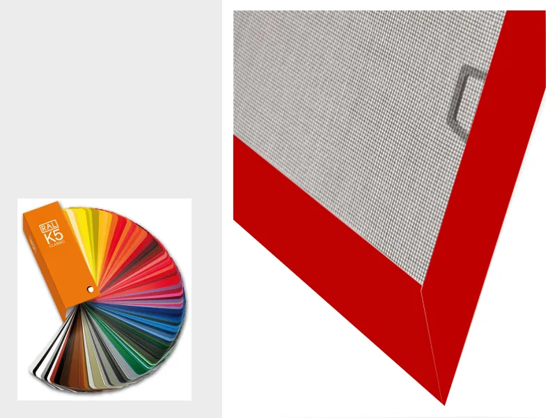 Sieťky na OKNO - pevné - farby RAL