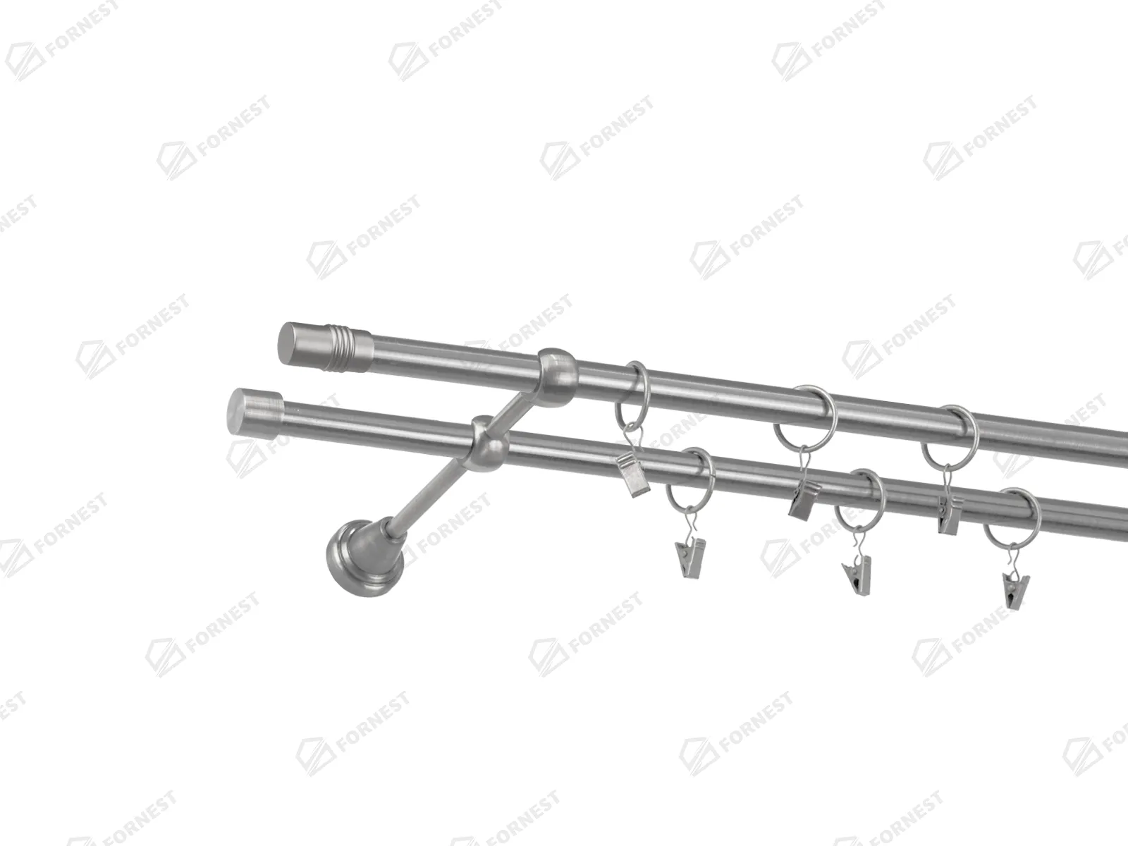 Garniža 16x16mm - 2rady - CYLINDER - satin