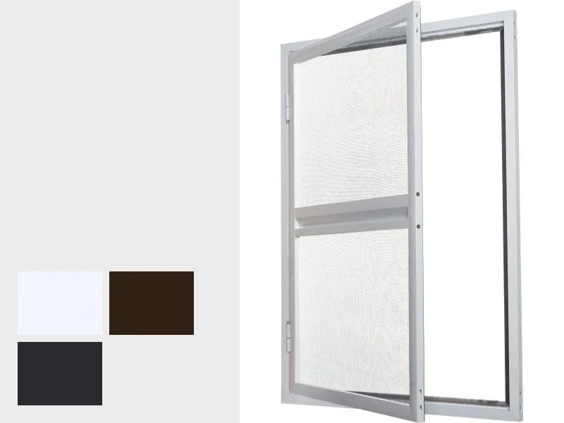 Sieťky na DVERE - pántové v ráme SMART - bežné odtiene