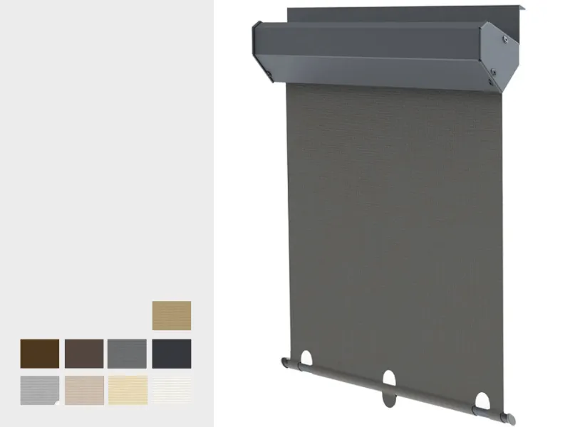 Vonkajšia screenová roleta pre strešné okná - SCREEN SKY - látka SOLTIS PERFOR