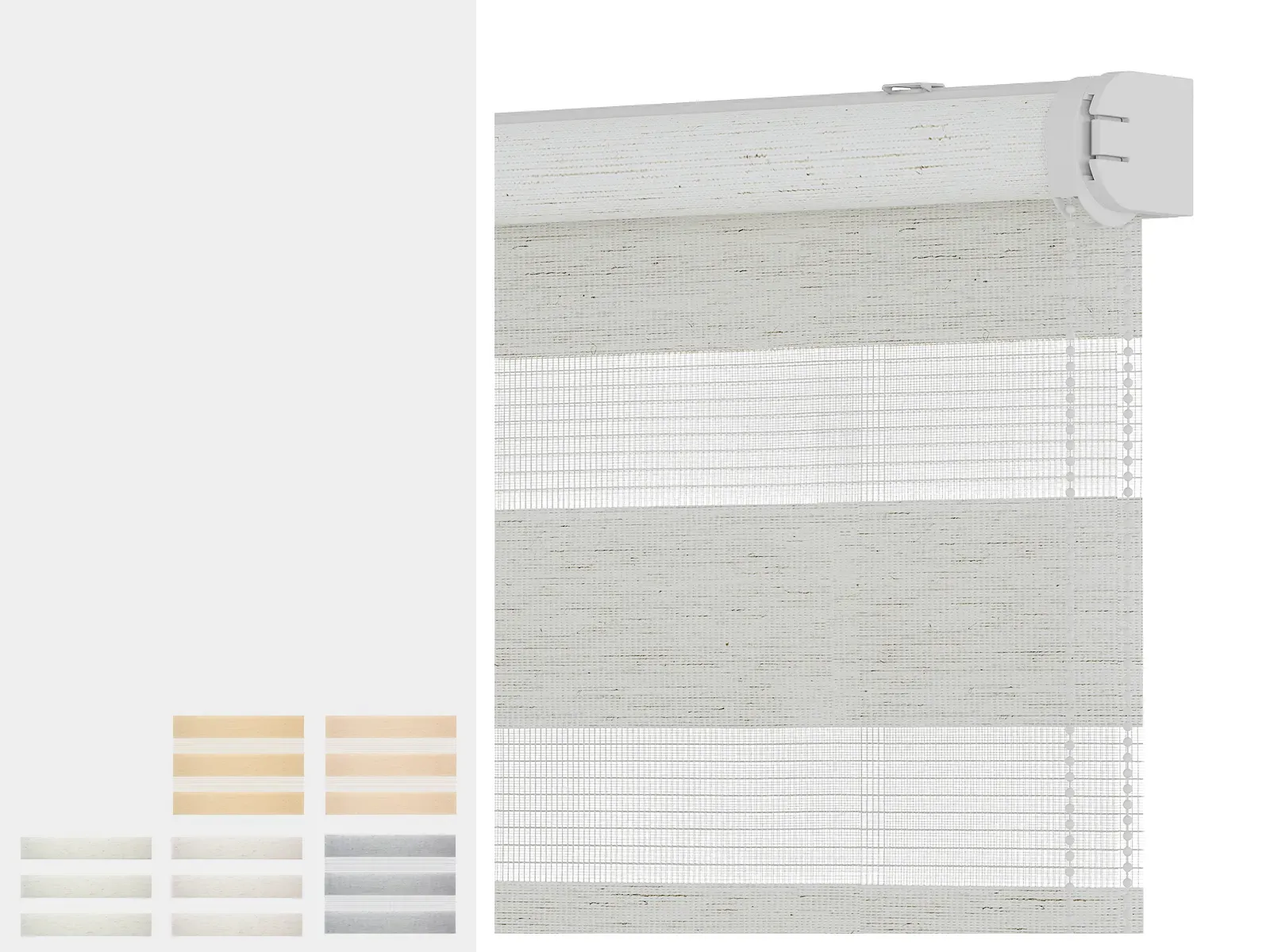 Roleta SOLID M - deň a noc - látka BALI