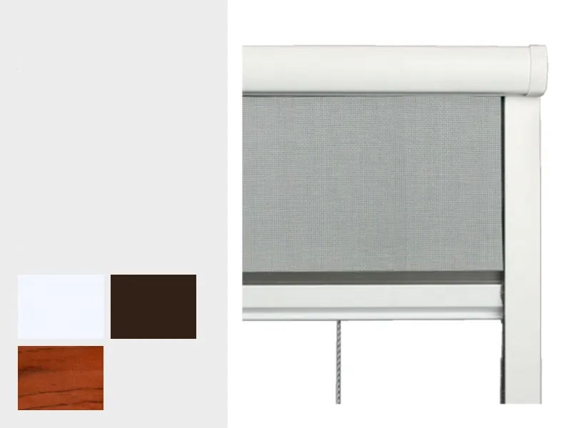 Sieťky na STREŠNÉ OKNO - rolovanie z hora - bežné farby