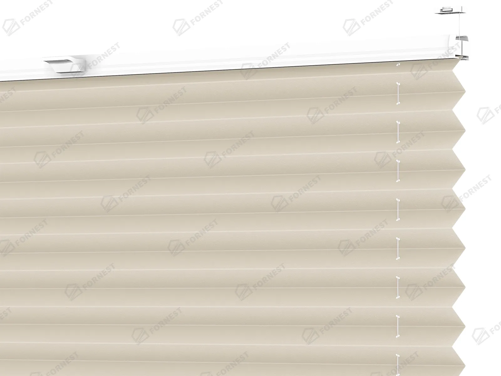 Plisé rolety LUX - látka Crafted linen 11064 - PEARL