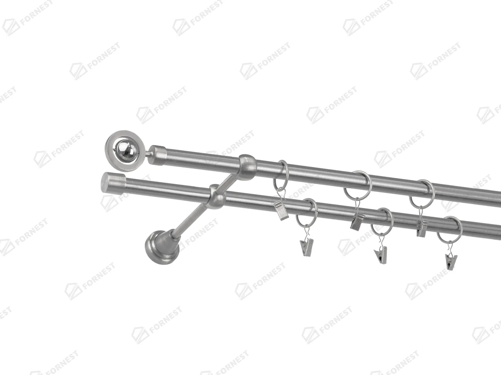 Garniža 16x16mm - 2rady - JUPITER - satin