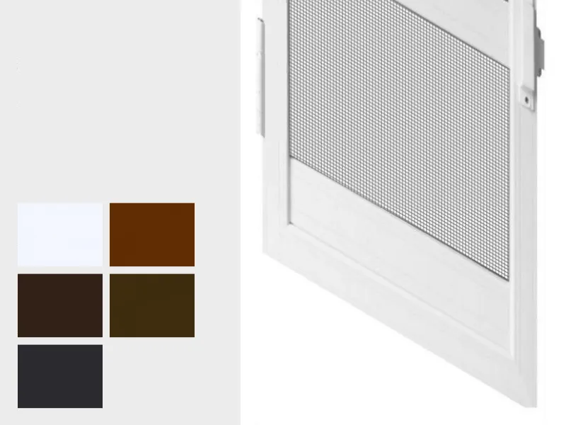 Sieťky na DVERE - pántové - bežné odtiene