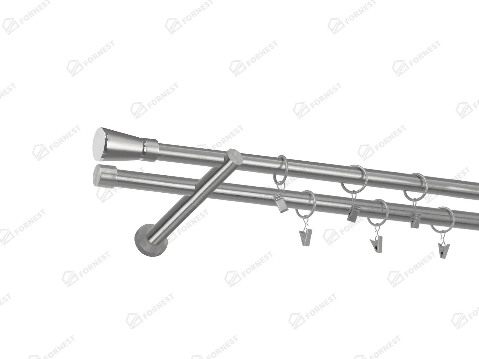 Garniža 19x19mm - 2rady - RIMINY - satin