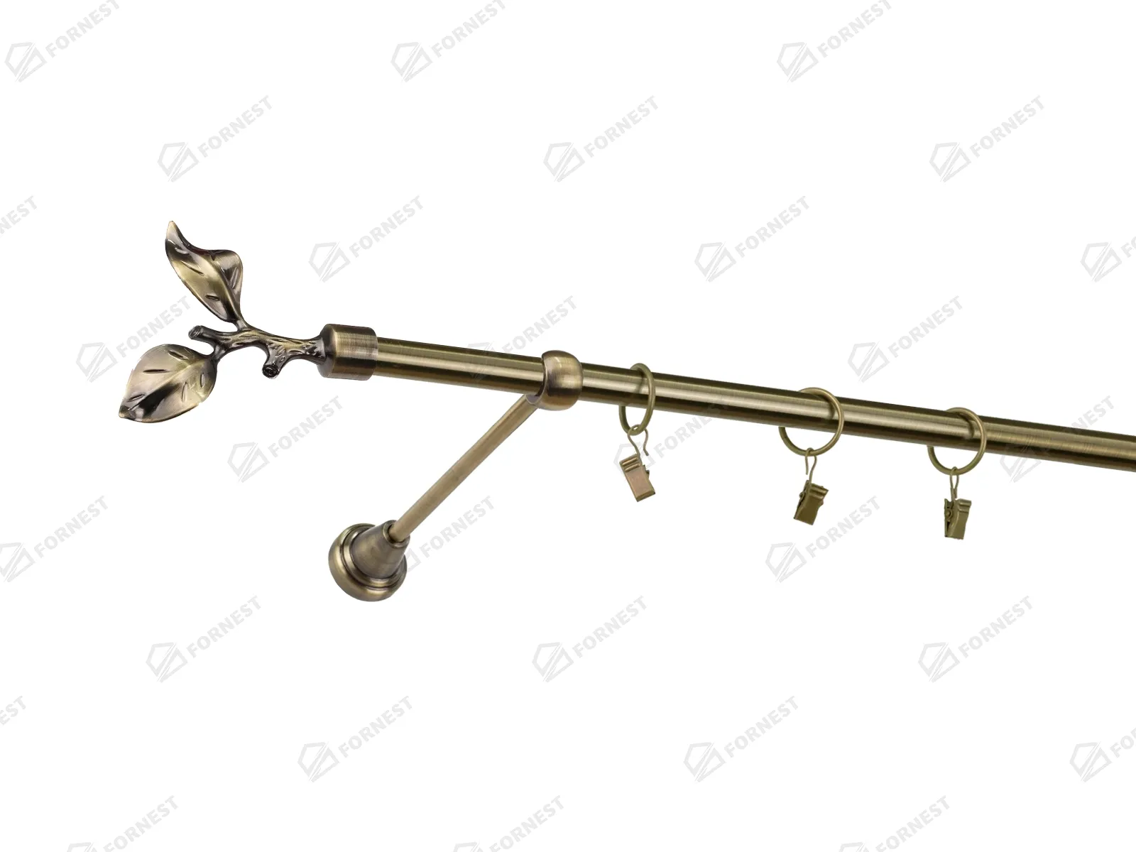 Garniža 16mm - 1rad - LIST ROSE - antik