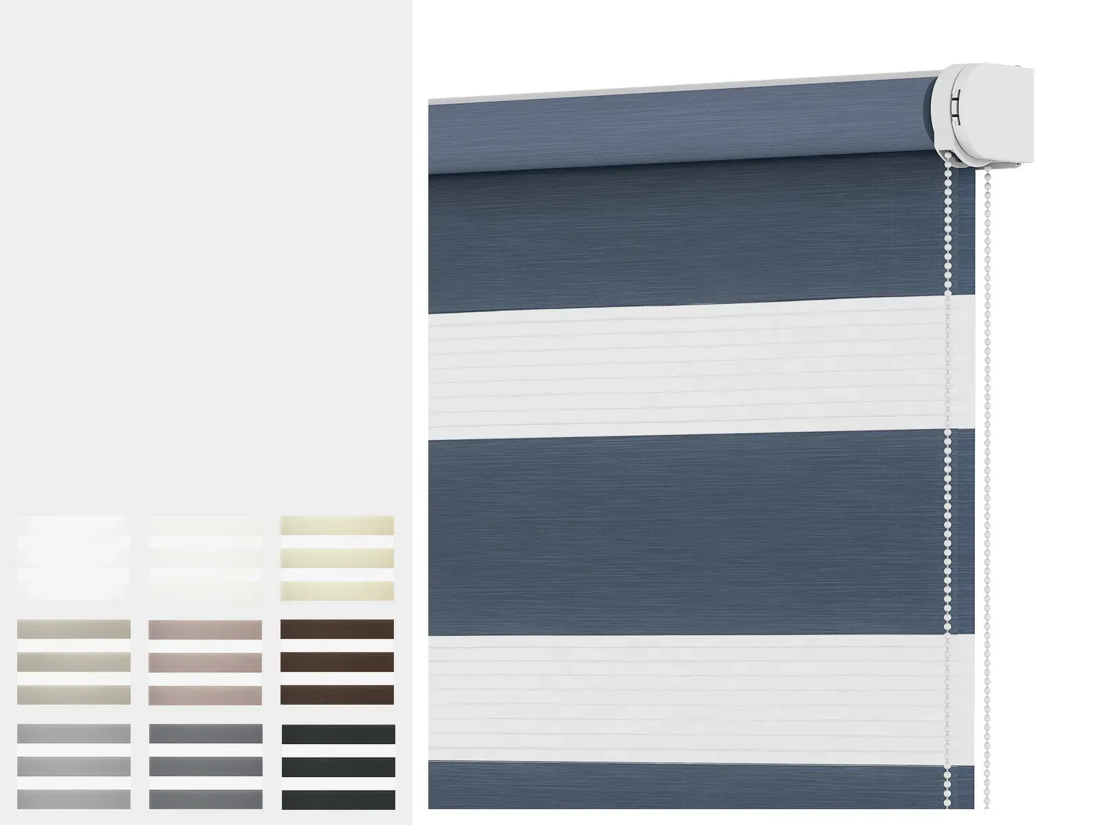 Roleta SOLID S - deň a noc - látka IBIZA