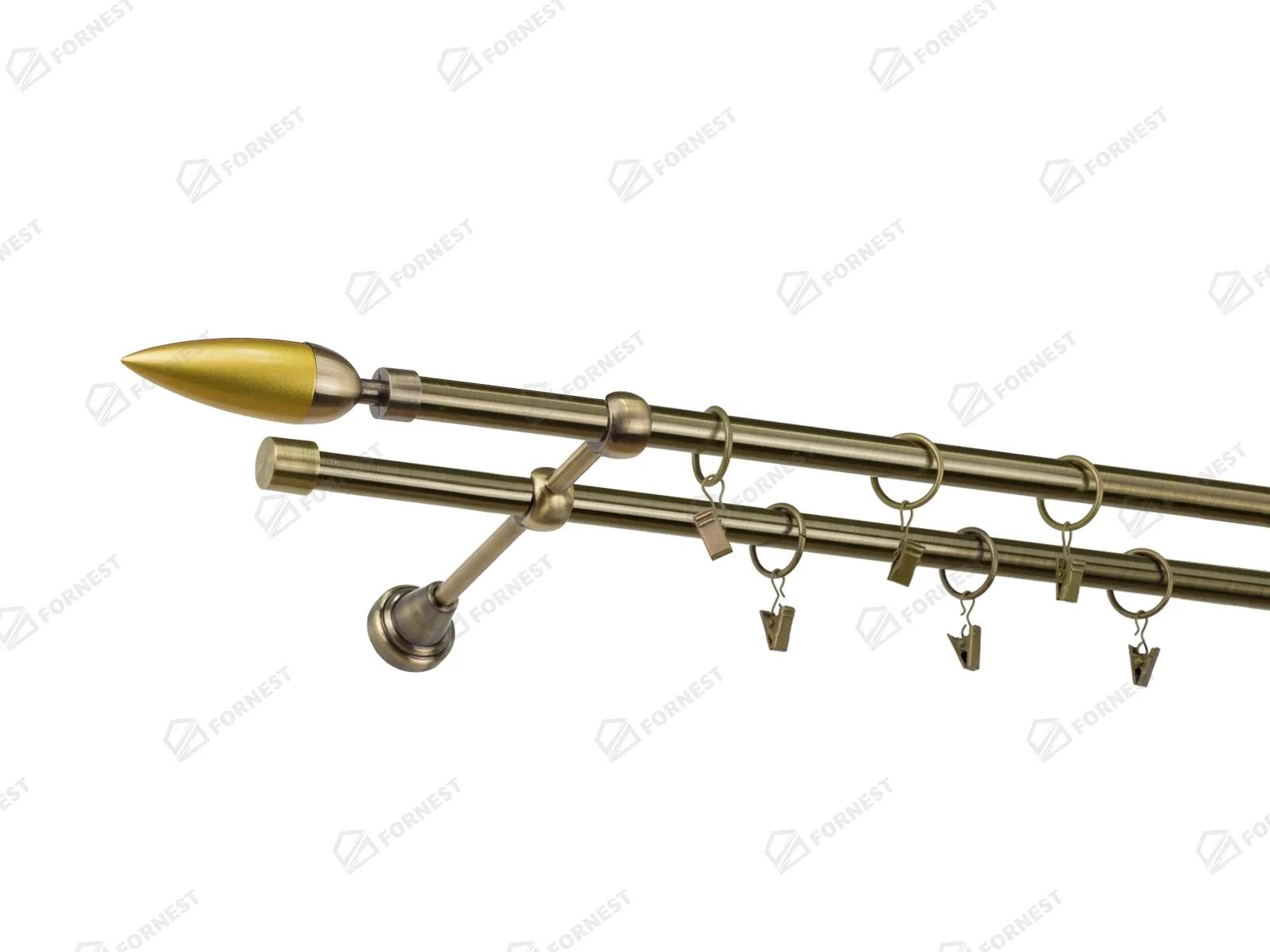 Garniža 16x16mm - 2rady - LINEA - antik