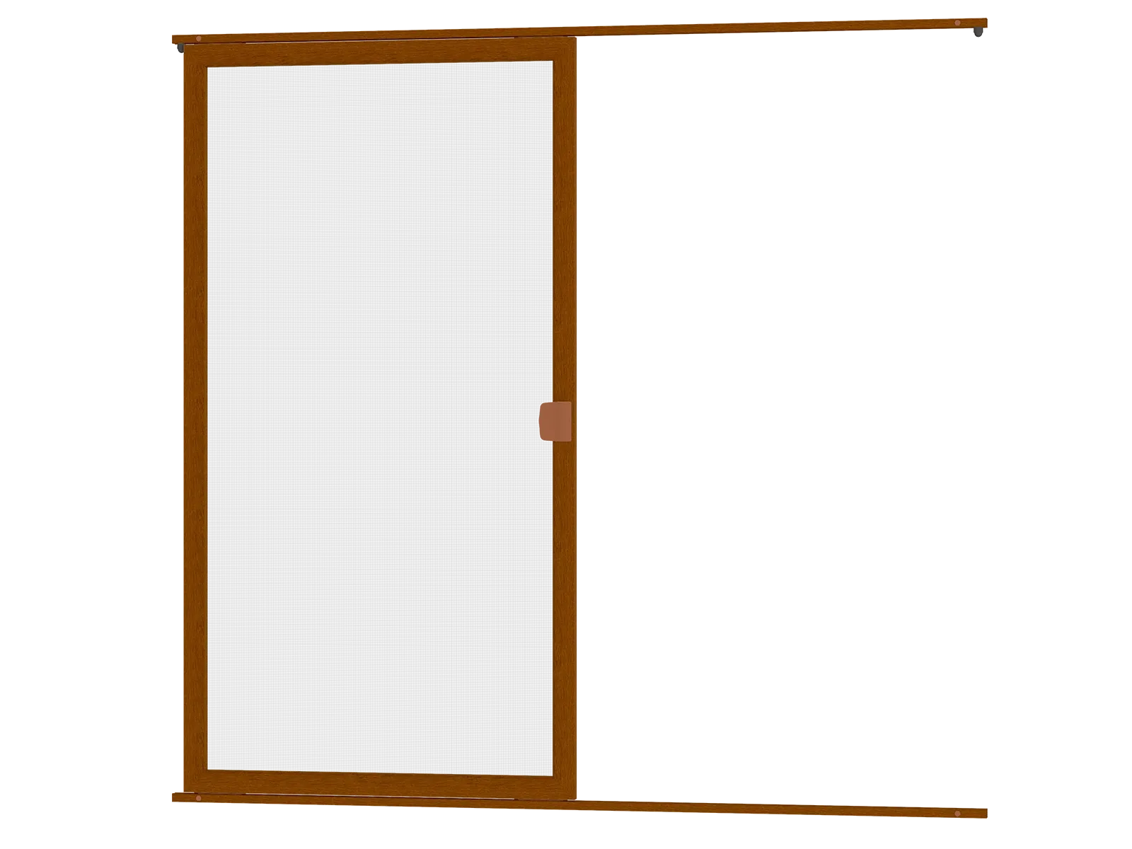 Sieťky na DVERE- posuvné - DUB ZLATÝ drevoimitácia - bez priečky