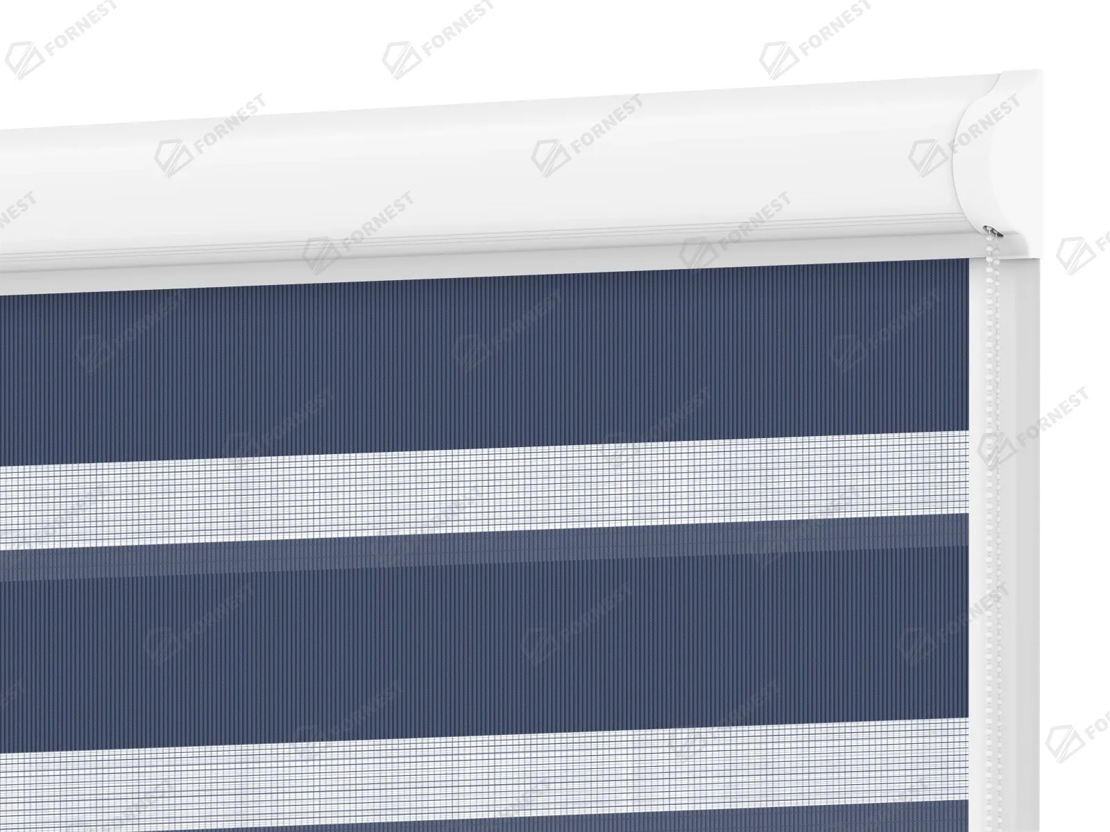 Roleta SWING LITE - deň a noc - látka Bahama 1810 - tmavo modrá