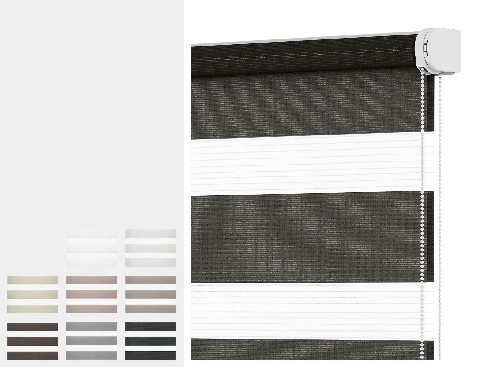 Roleta SOLID S - deň a noc - látka SUMATRA