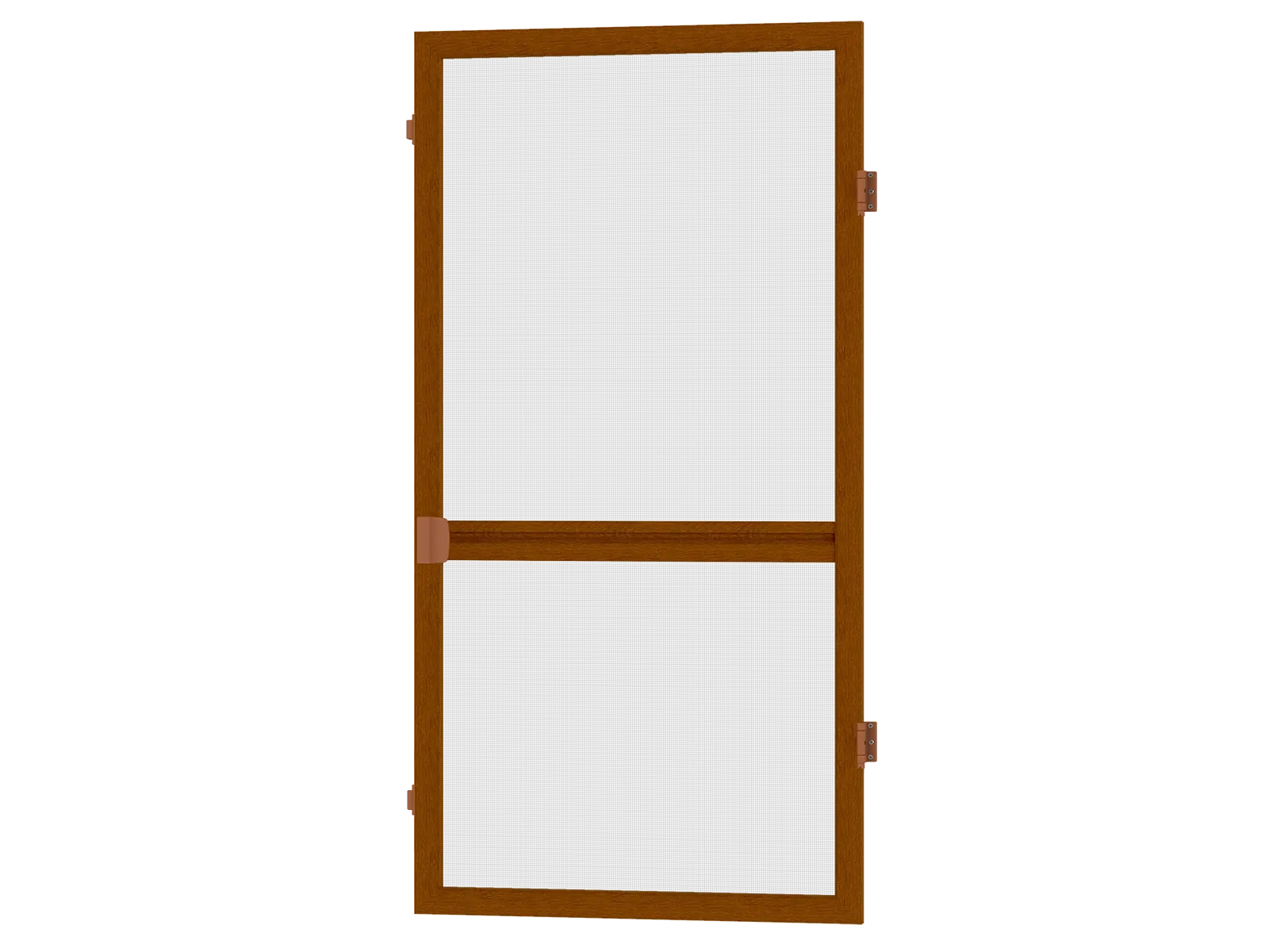 Sieťky na DVERE - pántové - DUB ZLATÝ drevoimitácia - s priečkou