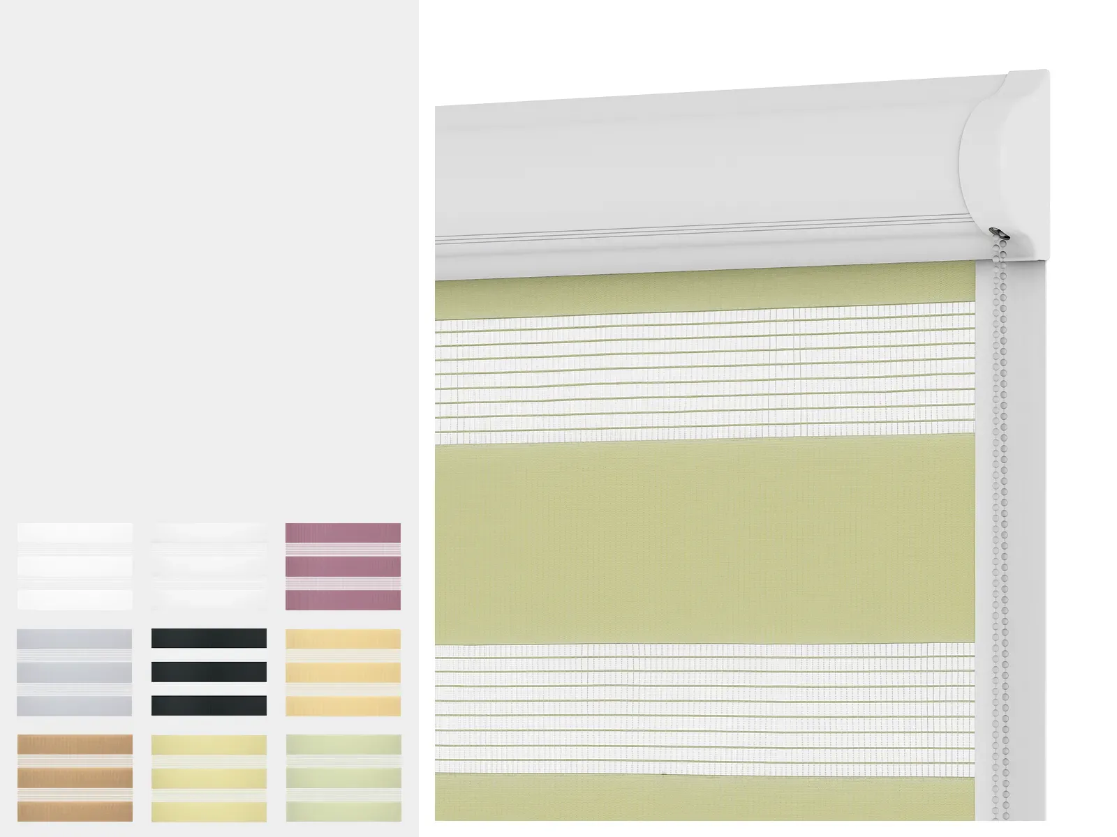 Roleta SWING LITE - deň a noc - látka STANDARD