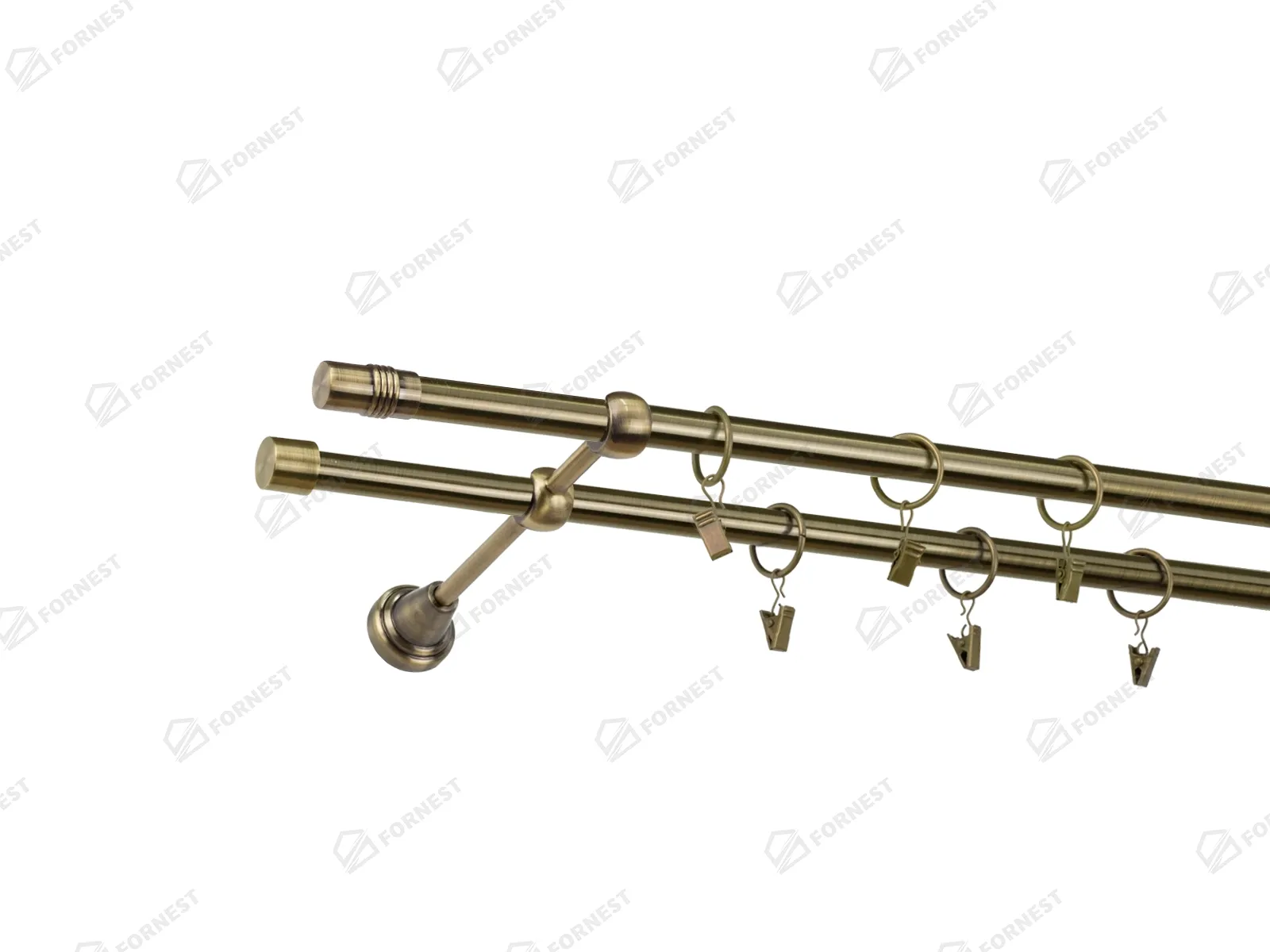 Garniža 16x16mm - 2rady - CYLINDER - antik