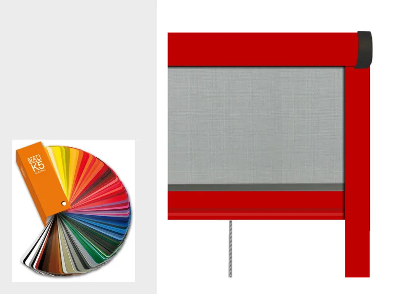 Sieťky na OKNO - rolovacie - farby RAL