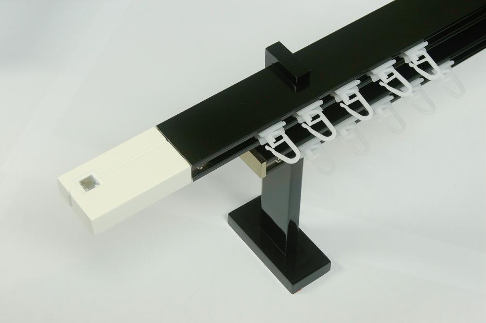 Garniža SQUARE LINE čierna 2dr. - kon. biela KRYSTAL