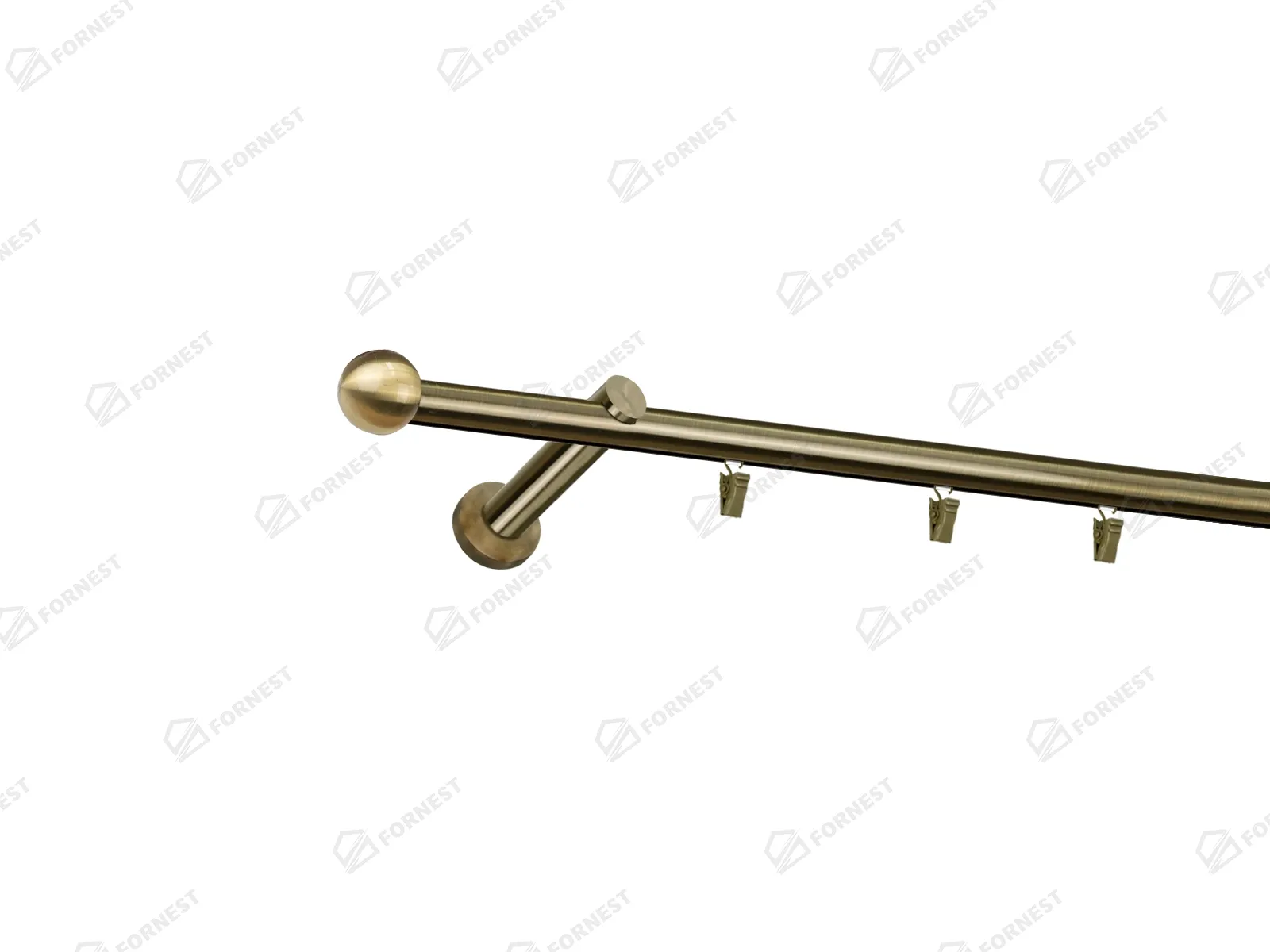 Garniža 19mm - drážková tyč - 1rad - BOLOGNA - antik