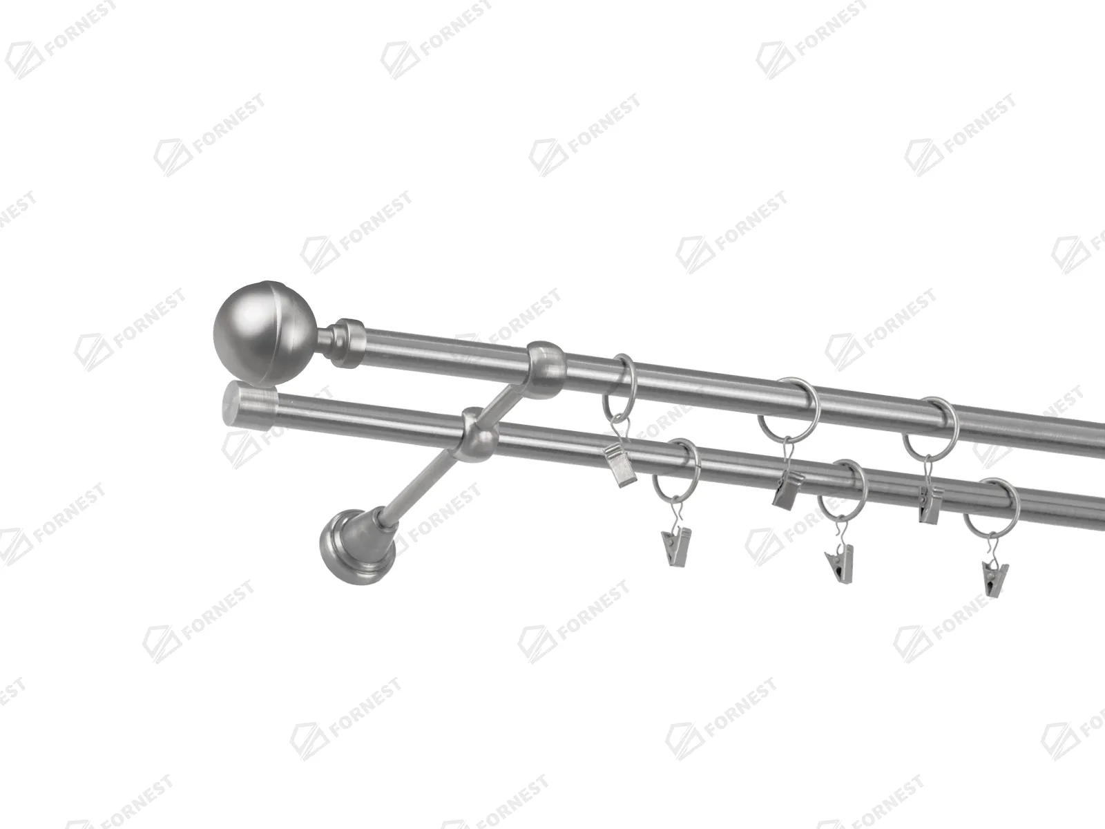 Garniža 16x16mm - 2rady - KALISTO - satin