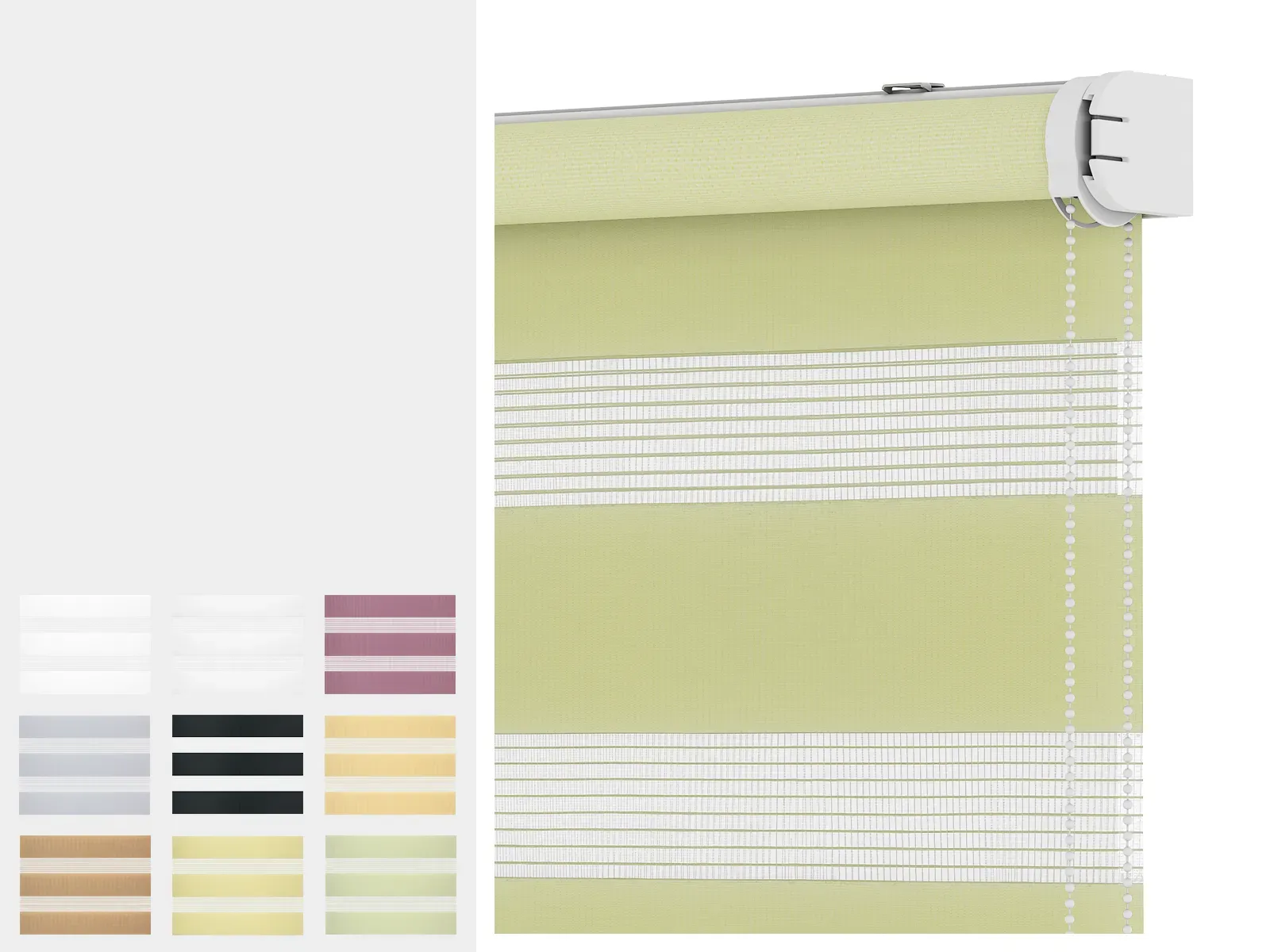 Roleta SOLID M - deň a noc - látka STANDARD