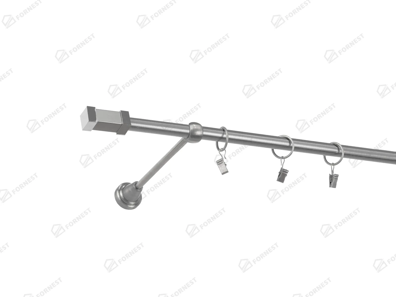 Garniža 16mm - 1rad - QUADRO - satin