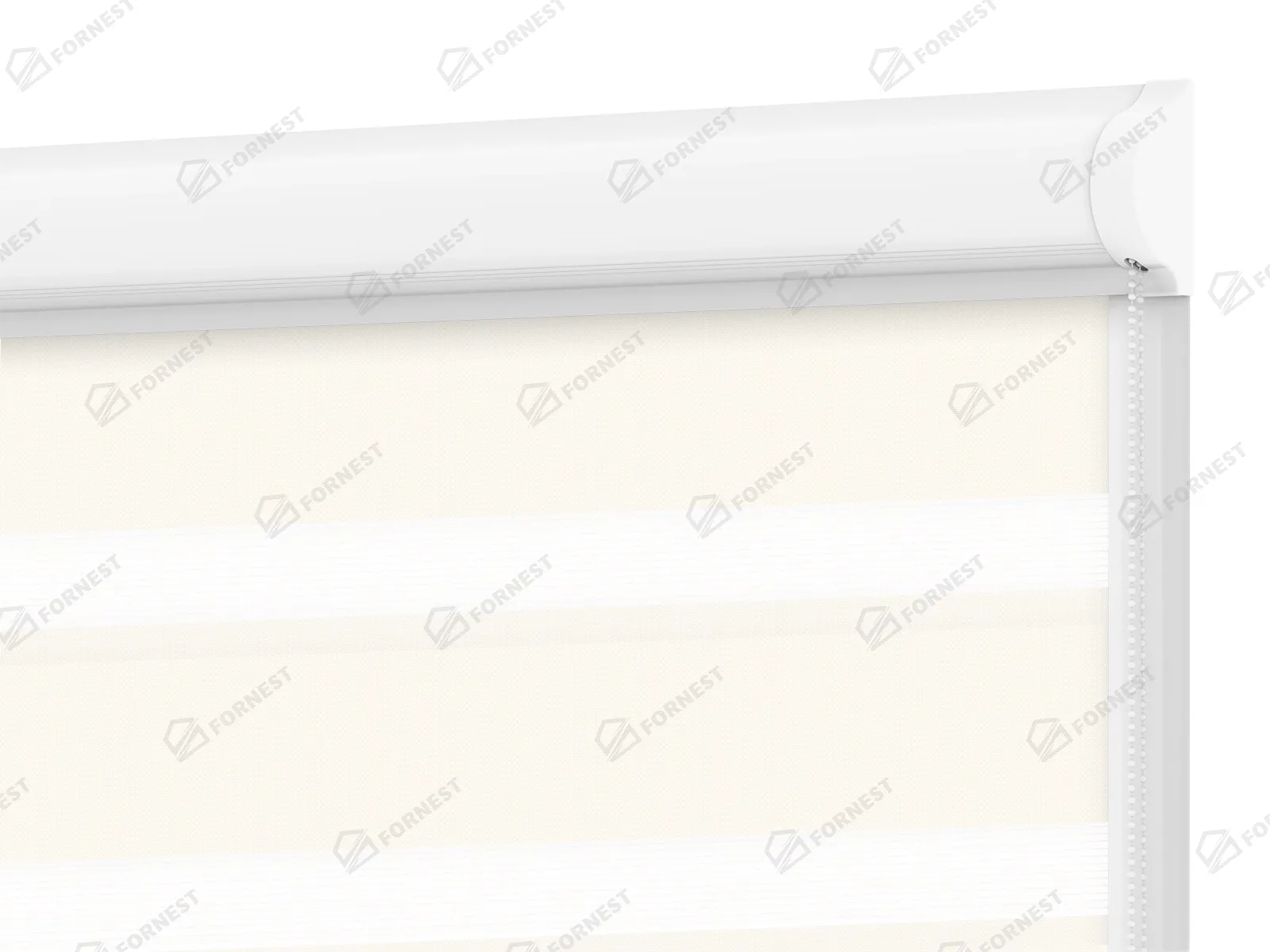 Roleta SWING LITE - deň a noc - látka Zakynthos 03 - slonová kosť