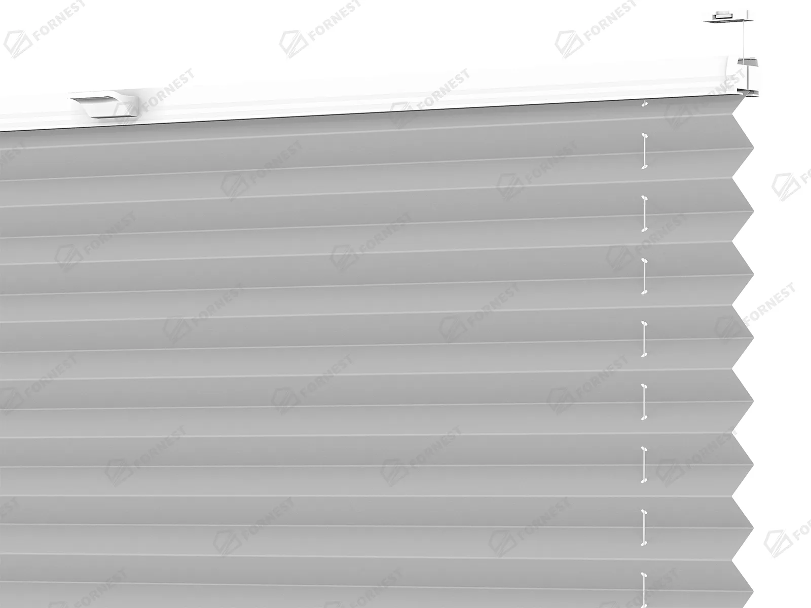 Plisé rolety LUX - látka Silver dust 11199 - BLACKOUT (zatemňujúca)