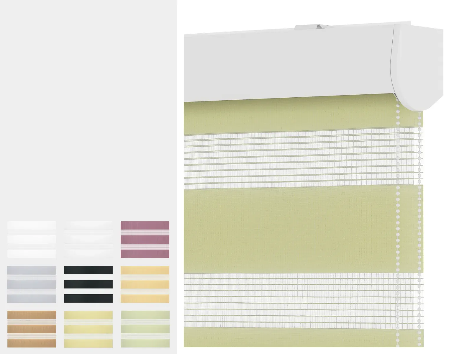 Roleta NOBLE - deň a noc - látka STANDARD