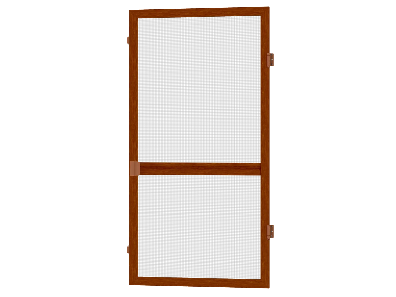 Sieťky na DVERE - pántové - ČEREŠŇA drevoimitácia - s priečkou