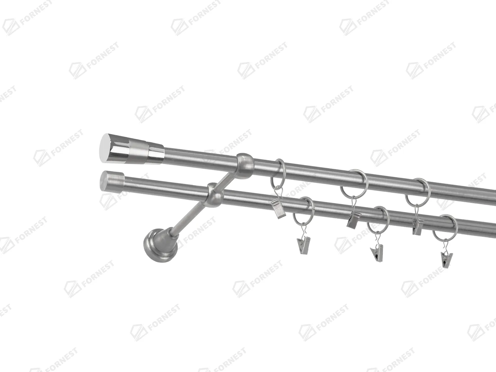 Garniža 16x16mm - 2rady - VOLEO - satin