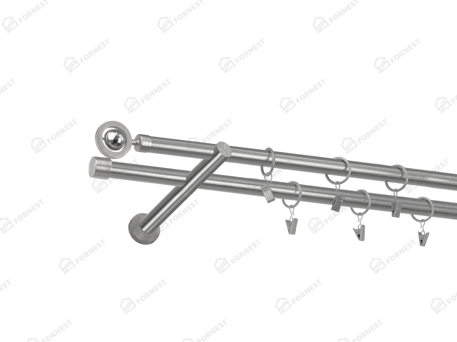 Garniža 19x19mm - 2rady - JUPITER - satin