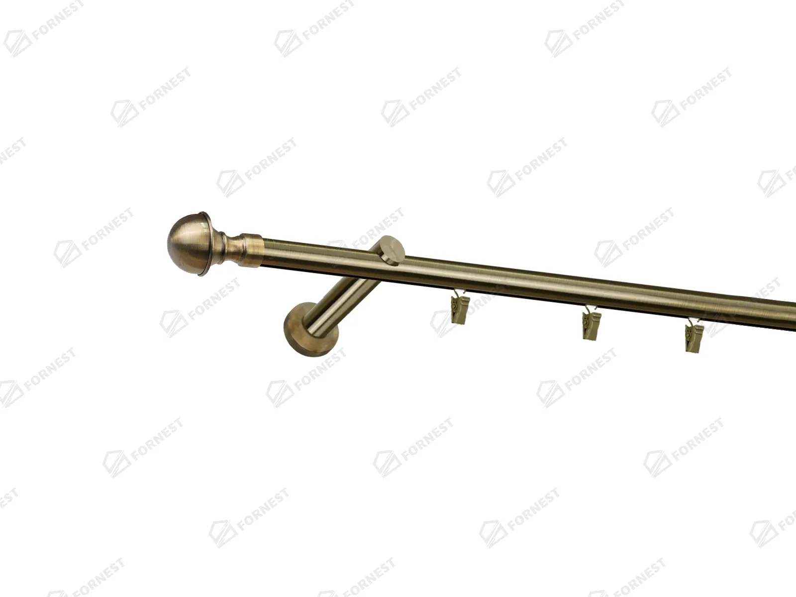 Garniža 19mm - drážková tyč - 1rad - BOSTON - antik