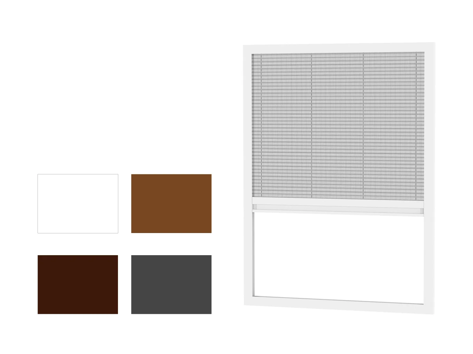 Sieťky proti hmyzu na OKNO - PLISSÉ LITE LUX - bežné odtiene