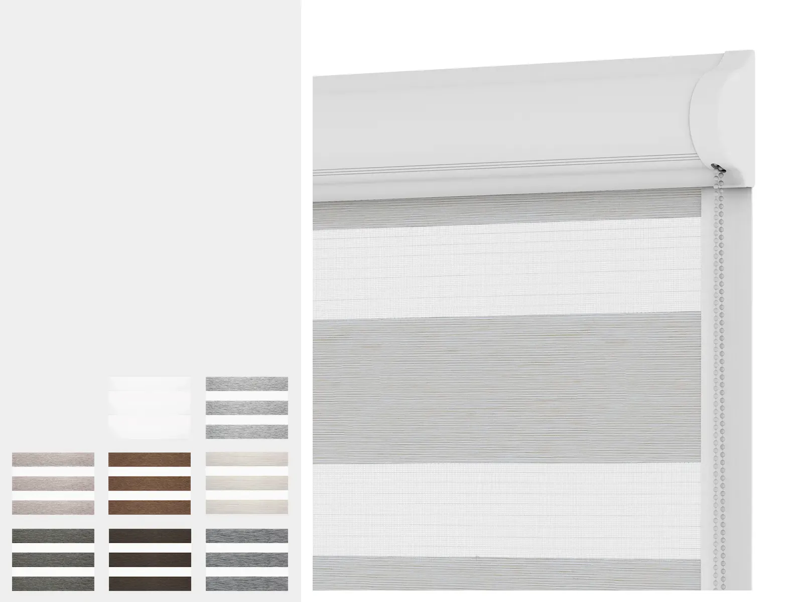 Roleta SWING LITE - deň a noc - látka MALORKA