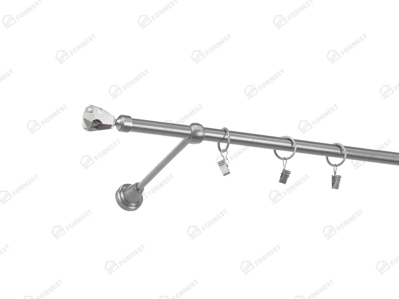 Garniža 16mm - 1rad - CRYSTAL CONE - satin