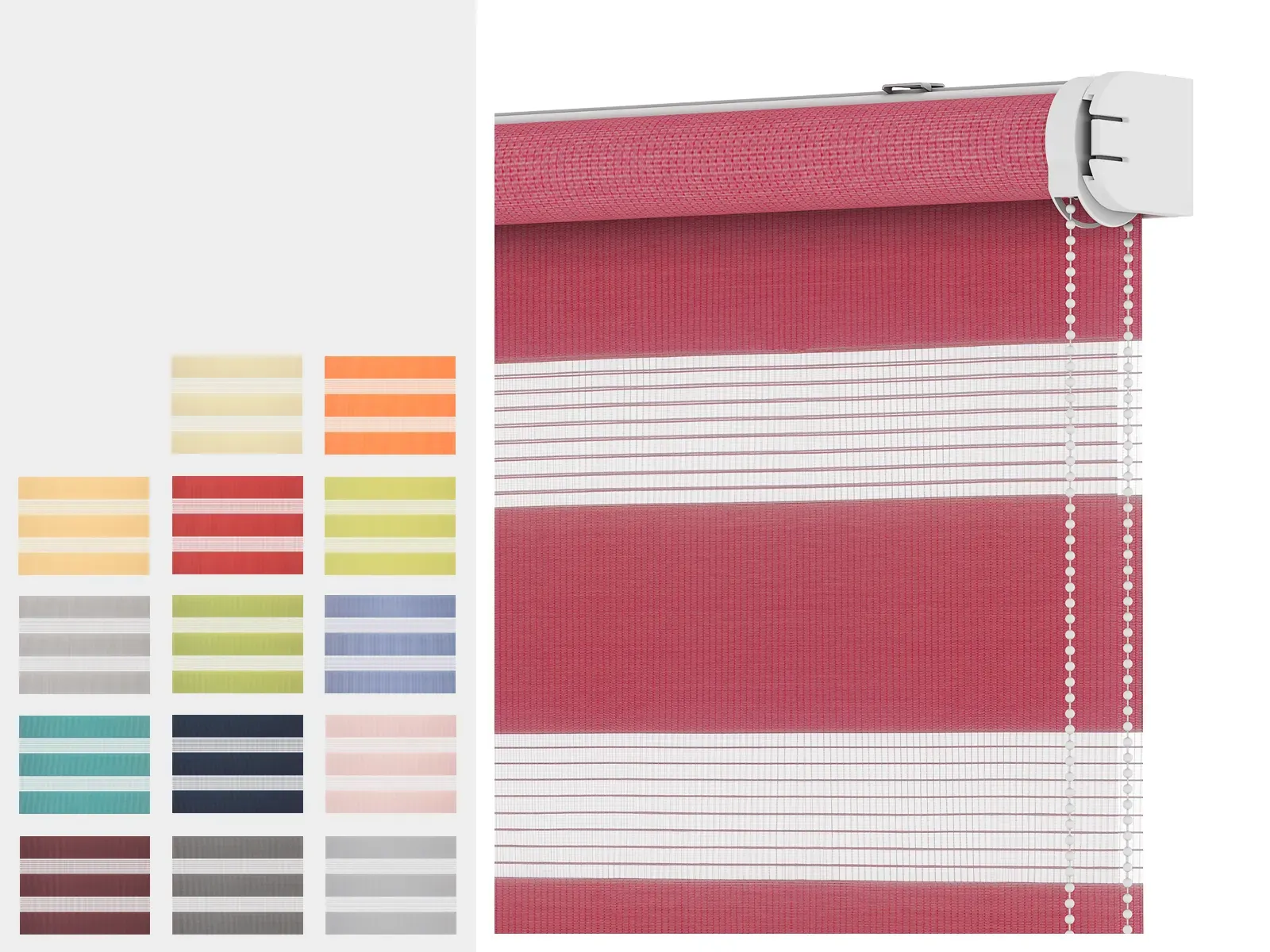 Roleta SOLID M - deň a noc - látka BAHAMA