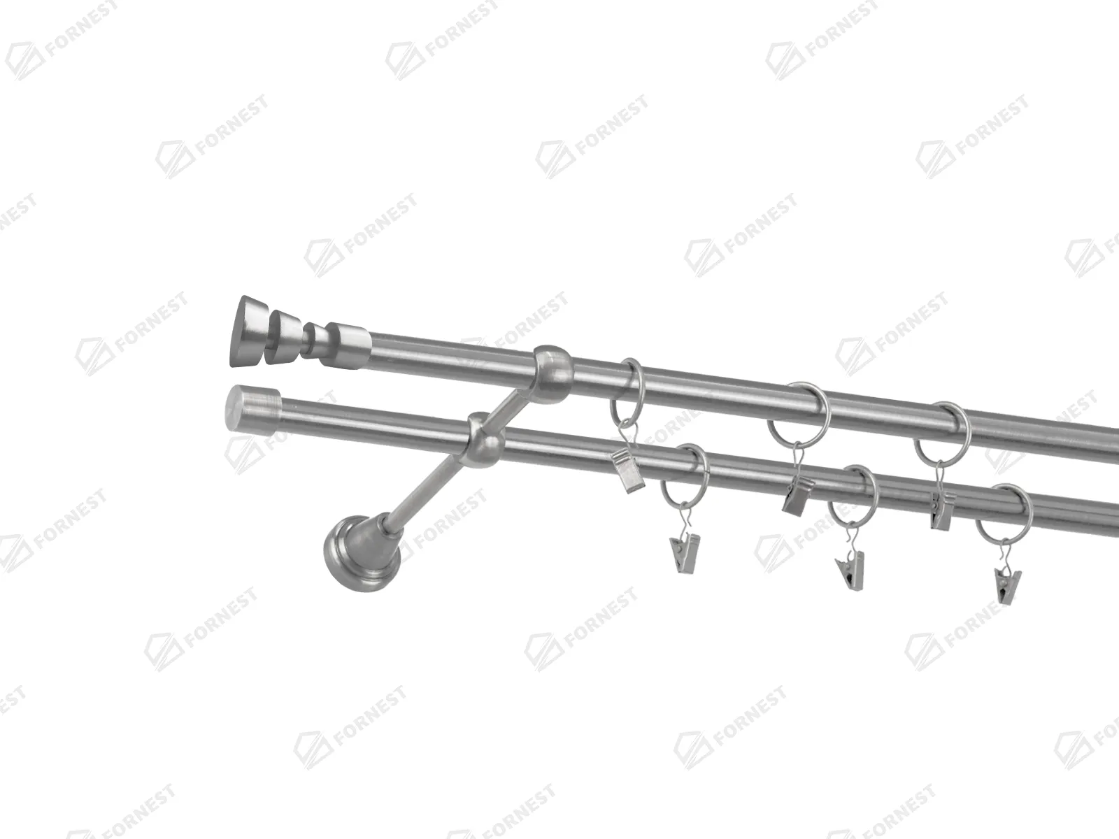 Garniža 16x16mm - 2rady - AFINA - satin