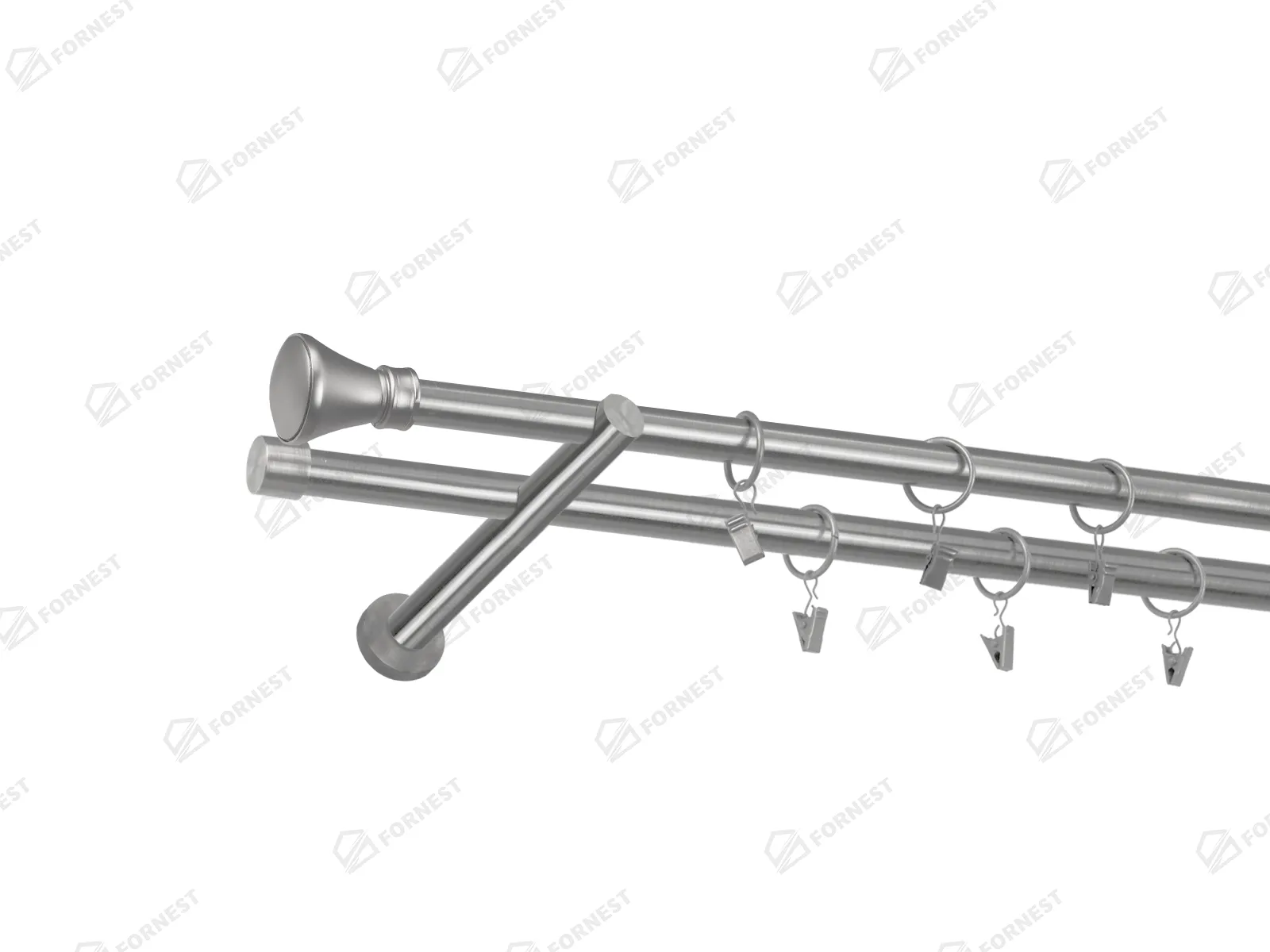 Garniža 19x19mm - 2rady - KOLOSEO - satin