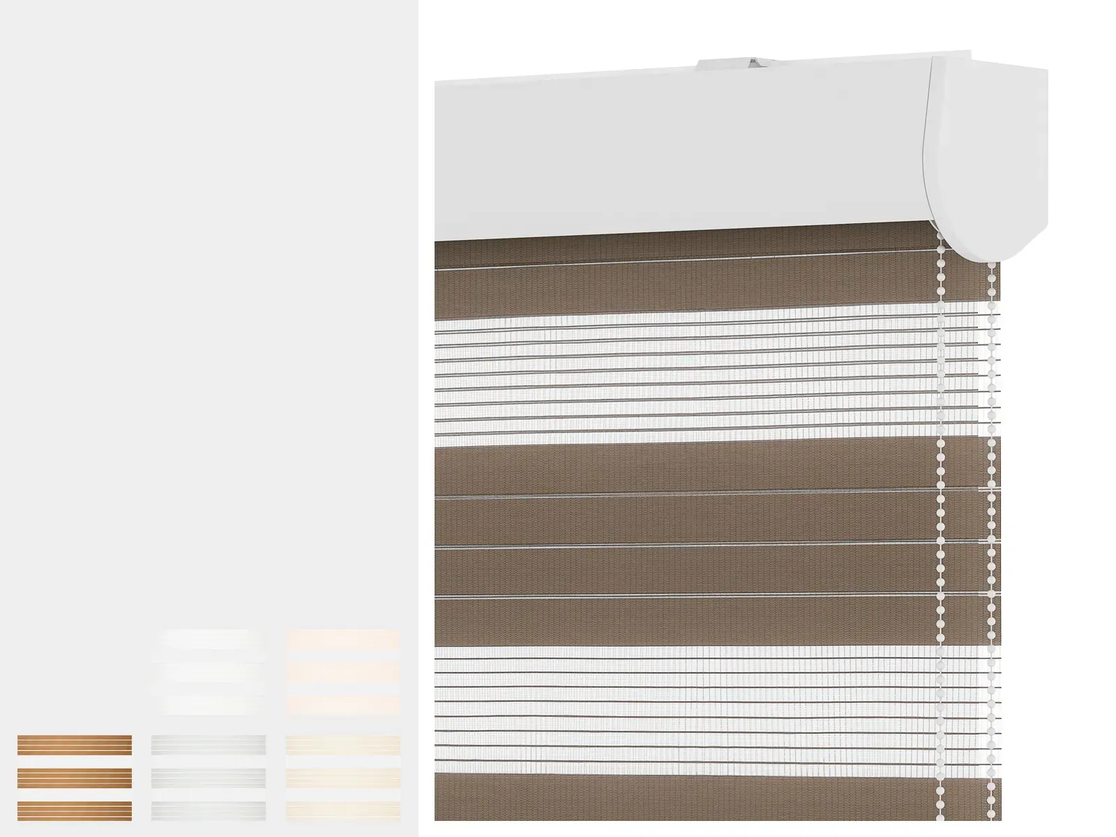 Roleta NOBLE - deň a noc - látka KRÉTA