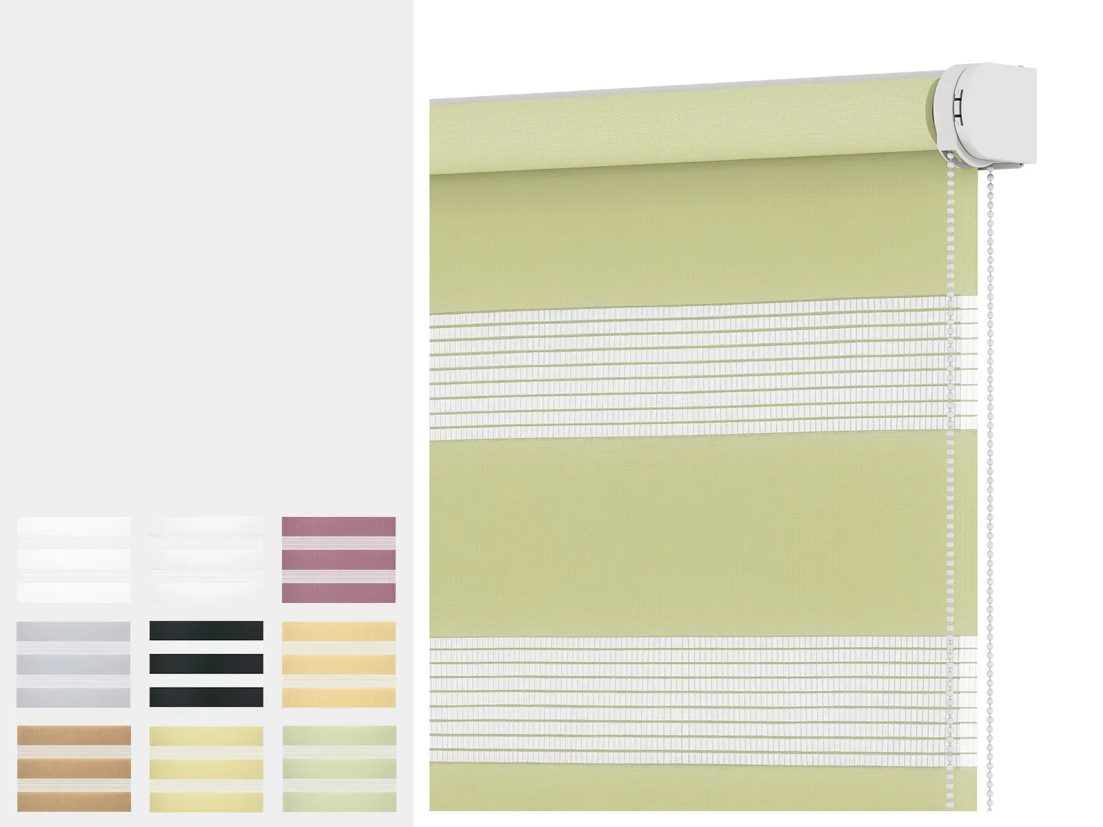 Roleta SOLID S - deň a noc - látka STANDARD