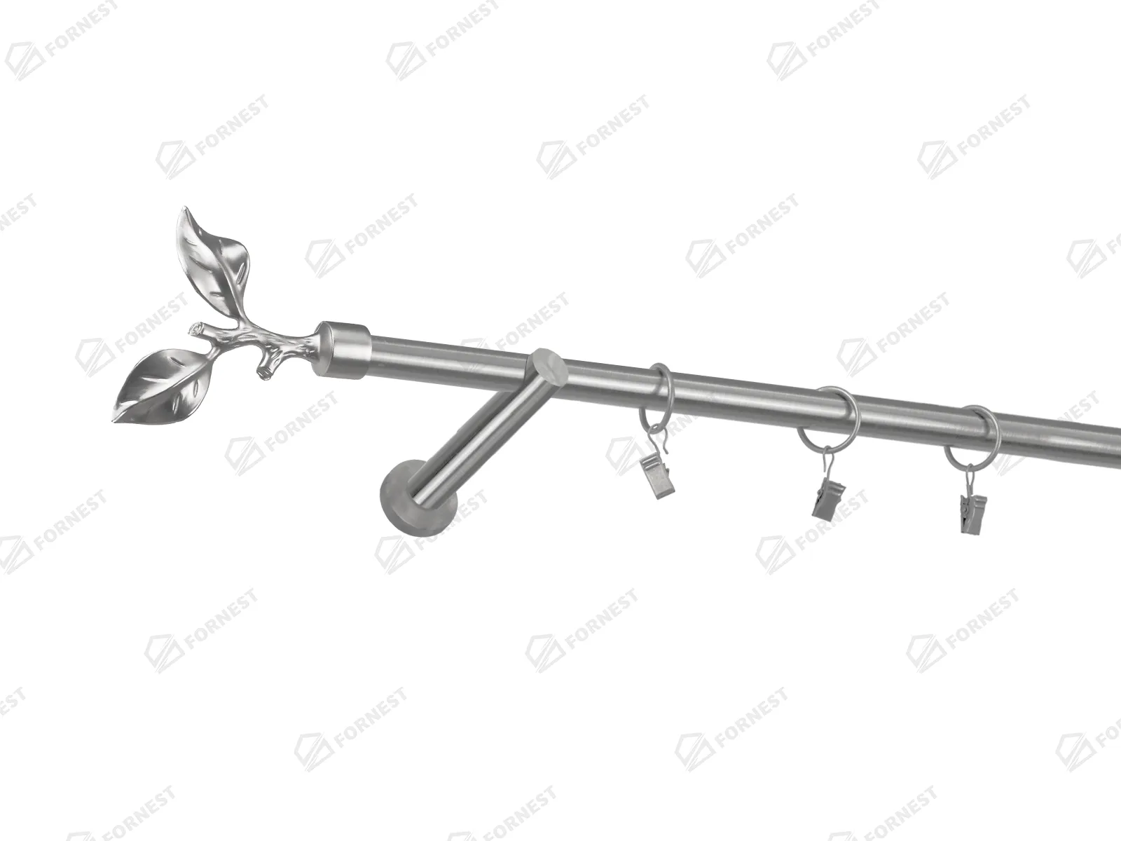 Garniža 19mm - 1rad - LIST ROSE - satin