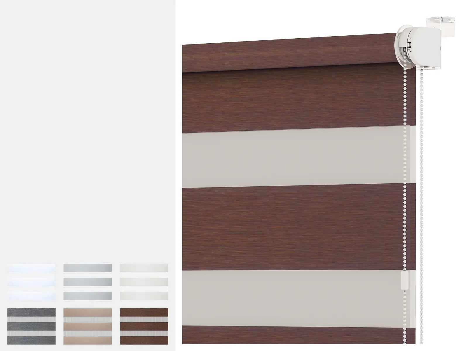 Roleta MINI - deň a noc - látka EXCLUSIVE