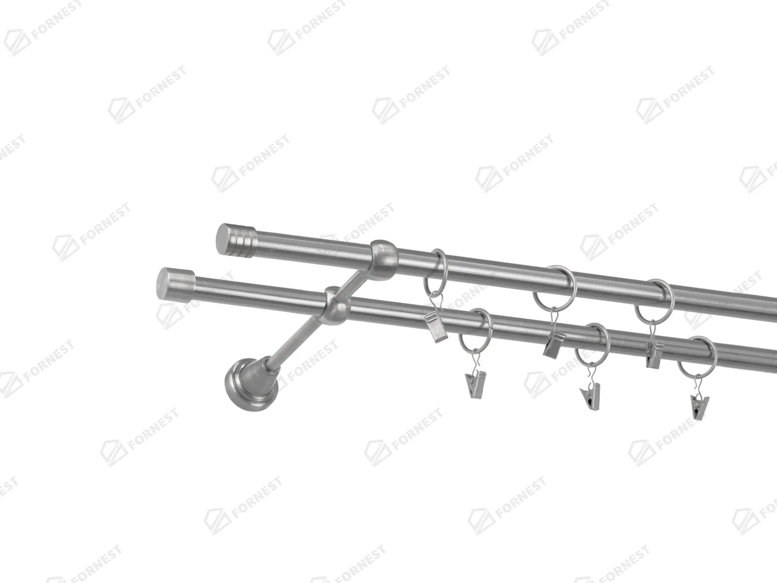 Garniža 16x16mm - 2rady - RADIATOR - satin