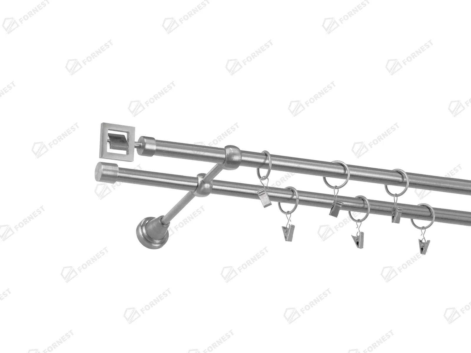 Garniža 16x16mm - 2rady - SATURN - satin