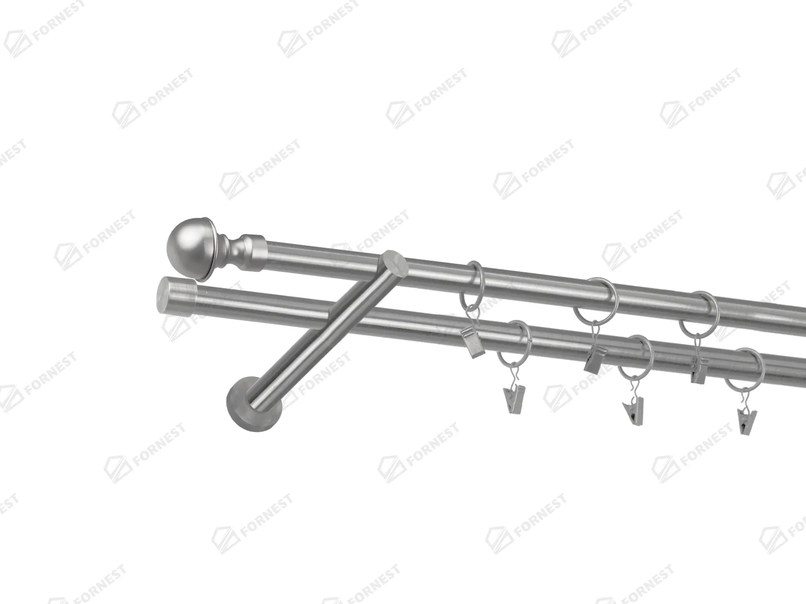 Garniža 19x19mm - 2rady - BOSTON - satin