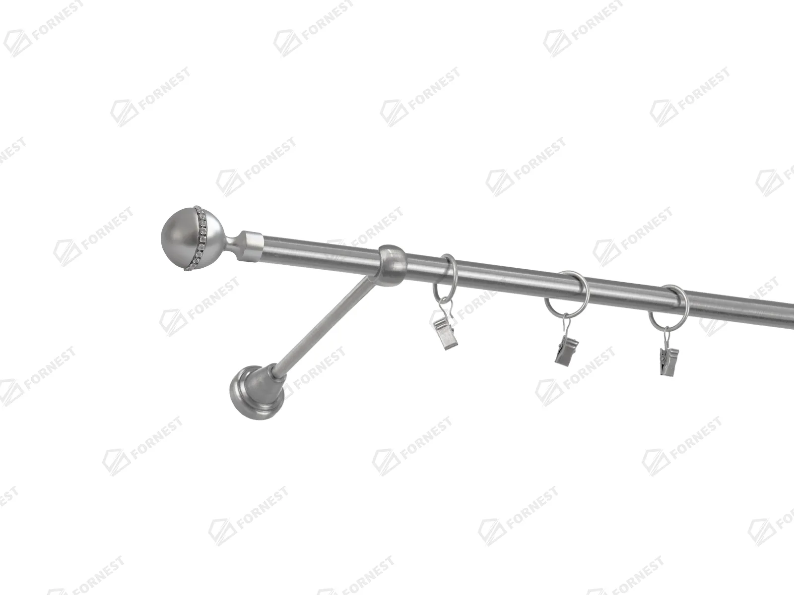 Garniža 16mm - 1rad - KALISTO CRYSTAL - satin