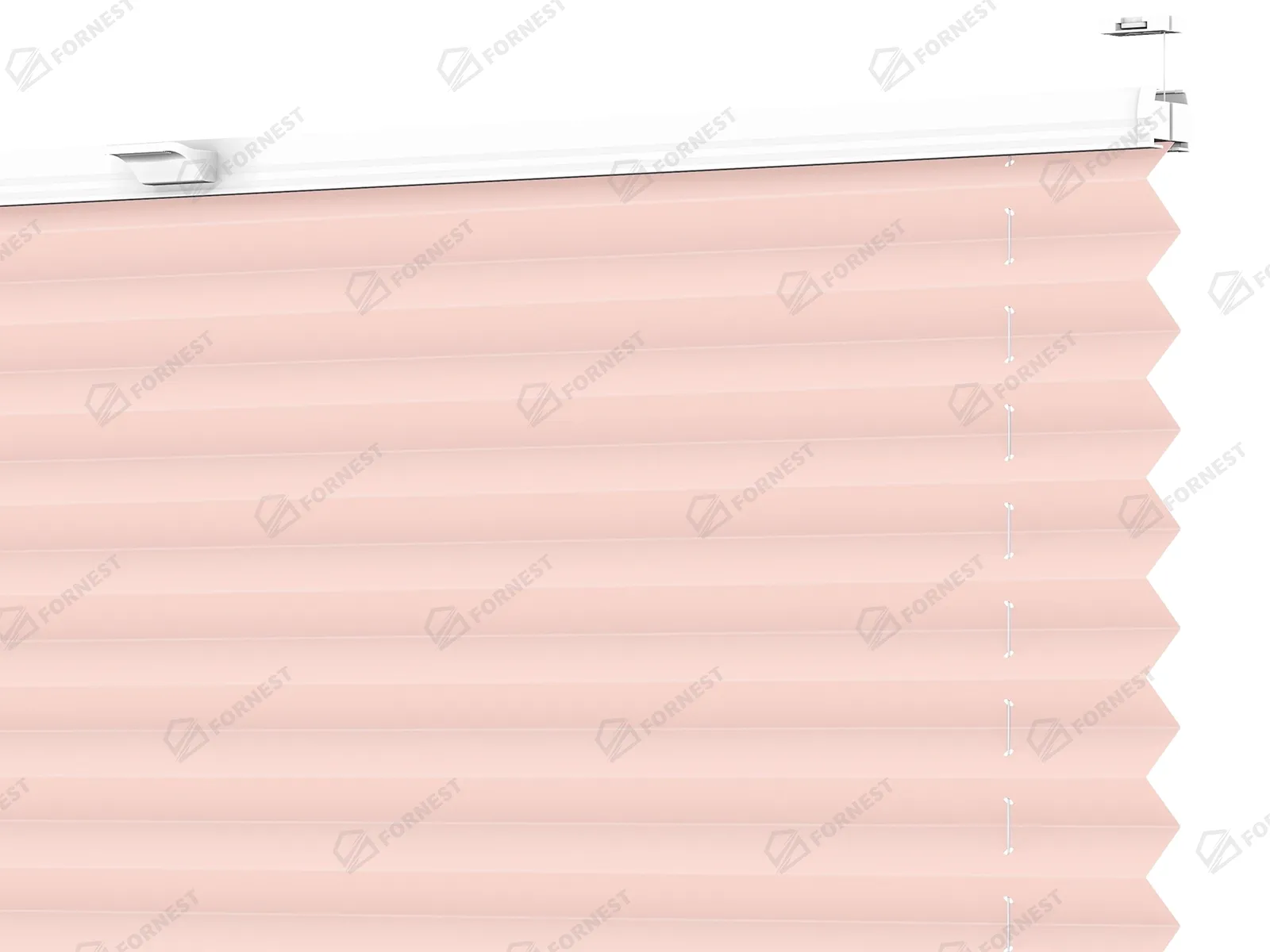 Plisé rolety LUX - látka Lovely rose 11241 - BLACKOUT (zatemňujúca)