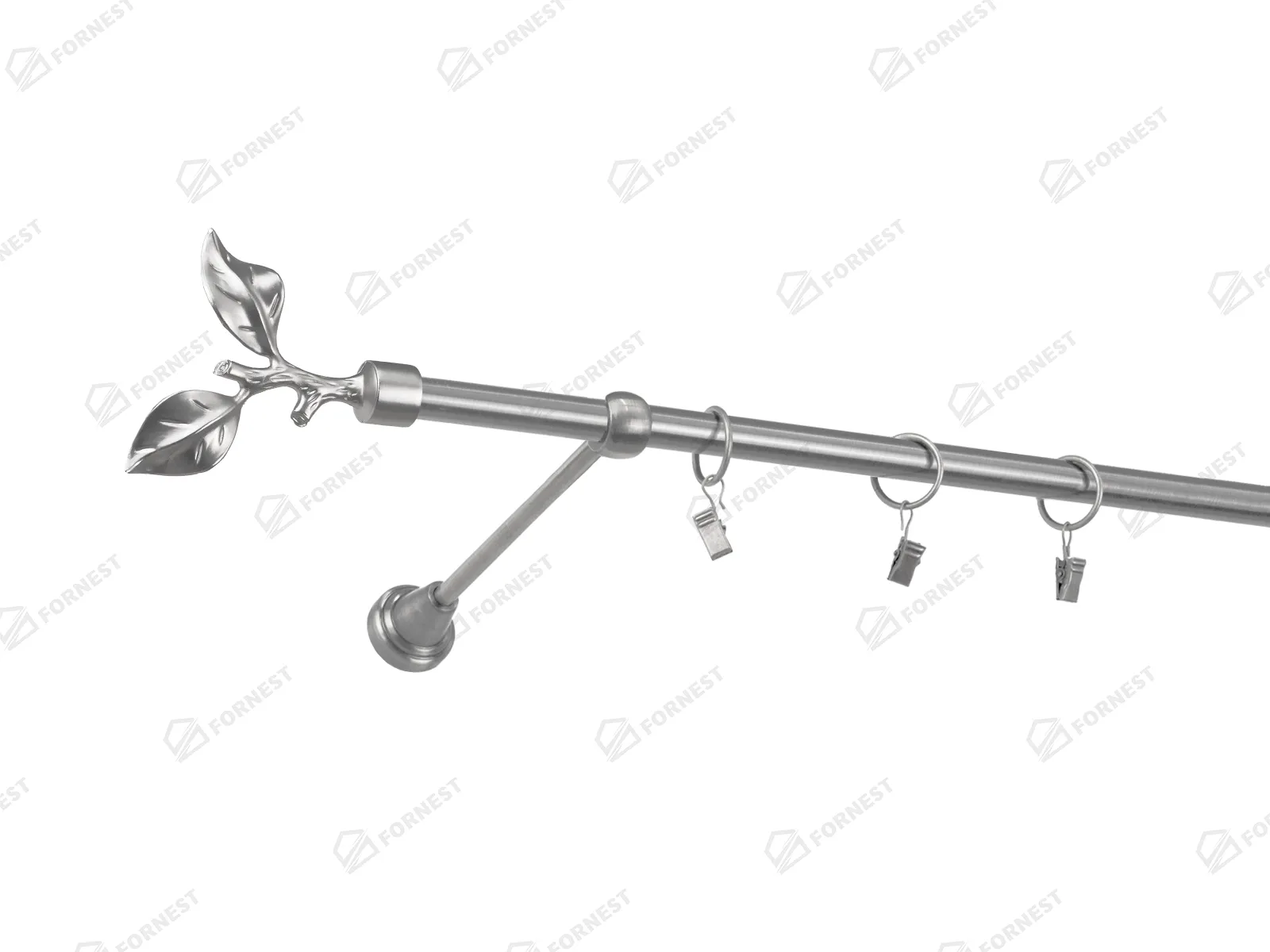 Garniža 16mm - 1rad - LIST ROSE - satin